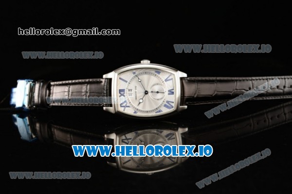 Breguet Heritage Asia Automatic Steel Case White Dial With Roman Numeral Markers Black Leather Strap - Click Image to Close