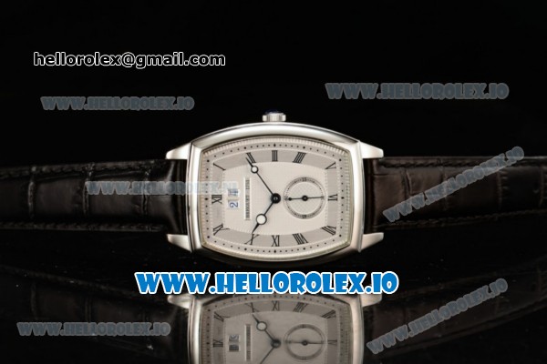 Breguet Heritage Asia Automatic Steel Case White Dial With Roman Numeral Markers Black Leather Strap - Click Image to Close