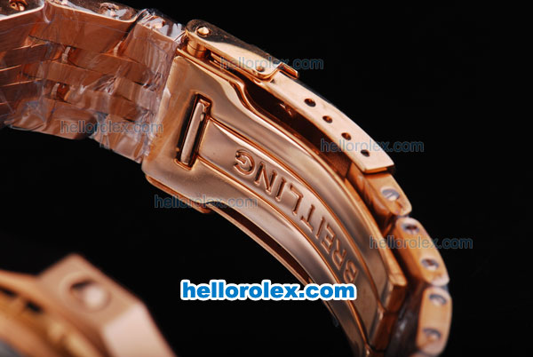 Breitling For Bentley Chronograph Quartz Movement with Rose Gold Case - Click Image to Close