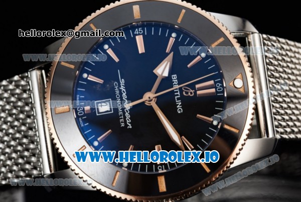 Breitling SuperOcean Heritage Swiss ETA 2824 Automatic Steel Case Blue Dial With Stick Markers Steel Bracelet (JH) - Click Image to Close