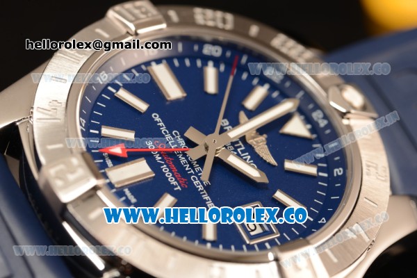 Breitling Avenger II GMT Blue Dial With Swiss ETA 2836 Automatic Rubber Strap Best Edition A32390111C1S2 - Click Image to Close