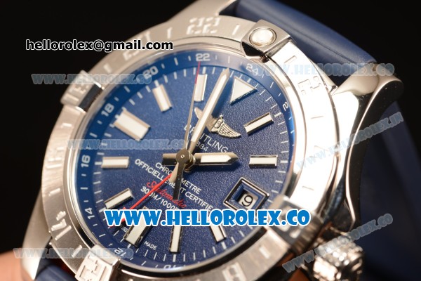 Breitling Avenger II GMT Blue Dial With Swiss ETA 2836 Automatic Rubber Strap Best Edition A32390111C1S2 - Click Image to Close