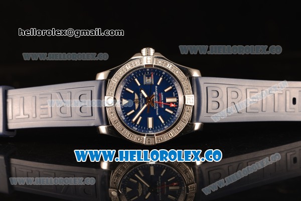 Breitling Avenger II GMT Blue Dial With Swiss ETA 2836 Automatic Blue Rubber Strap Best Edition A32390111C1S2 - Click Image to Close