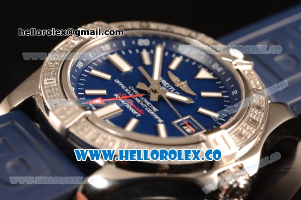 Breitling Avenger II GMT Blue Dial With Swiss ETA 2836 Automatic Blue Rubber Strap Best Edition A32390111C1S2 - Click Image to Close