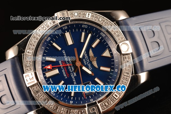 Breitling Avenger II GMT Blue Dial With Swiss ETA 2836 Automatic Blue Rubber Strap Best Edition A32390111C1S2 - Click Image to Close