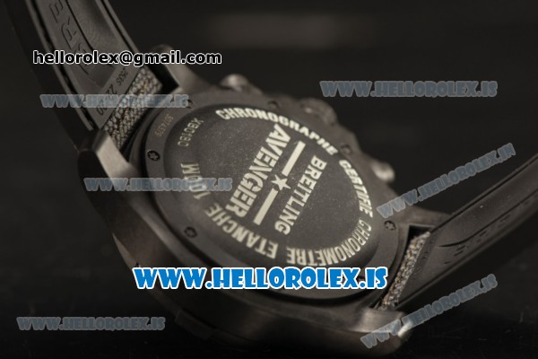 Breitling Avenger Hurricane 12h Watch All Black Carbon Fiber Case 1:1 Clone Original Best Edition XB0170E41I1W1 - Click Image to Close