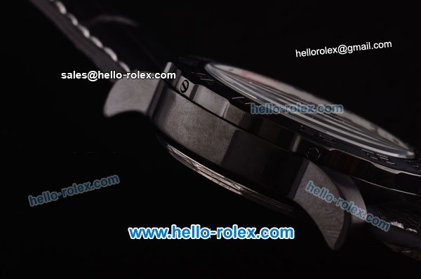 Breitling Colt Chronograph II Chronograph Miyota Quartz PVD Case with White Dial - Click Image to Close