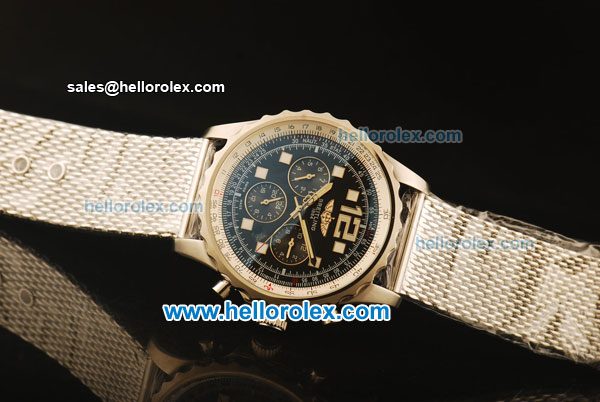 Breitling Chronospace Automatic Full Steel with Black Dial - Click Image to Close
