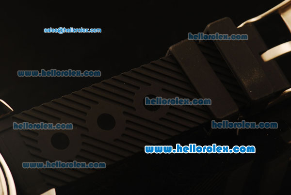 Breitling Chronospace Chronograph Quartz Steel Case with Black Dial and Black Rubber Strap - Click Image to Close