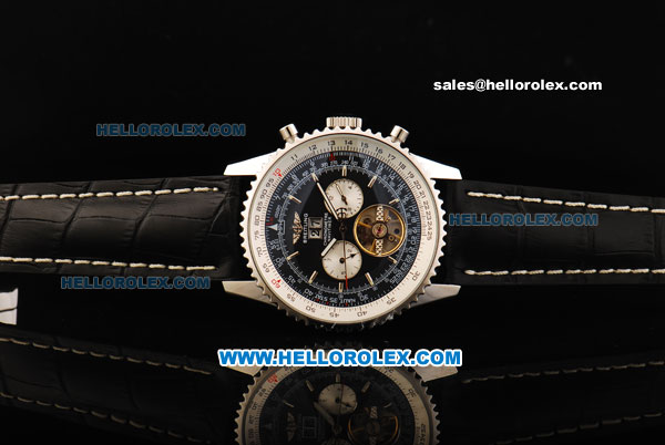Breitling Navitimer Automatic Tourbillon with Black Dial-Bidirectional Slide Rule - Click Image to Close