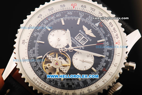 Breitling Navitimer Automatic Tourbillon with Black Dial-Bidirectional Slide Rule - Click Image to Close