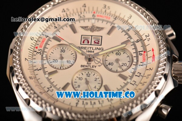 Breitling Bentley 6.75 Speed Chrono Swiss Valjoux 7750 Automatic Steel Case with Stick Markers and Beige Dial (GF) - Click Image to Close