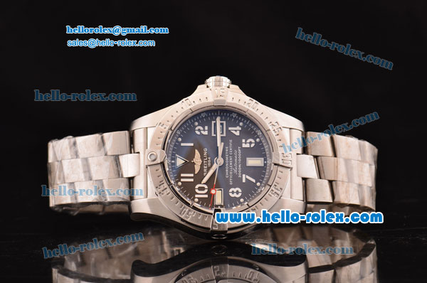 Breitling Avenger Seawolf Swiss ETA 2836 Automatic Steel Case with Grey Dial and Stainless Steel Strap 1:1 Original - Click Image to Close