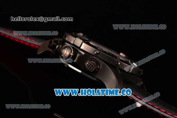 Breitling Avenger Skyland Chrono Swiss Quartz PVD Case with Black Dial and Red/Black Nylon Strap - Click Image to Close