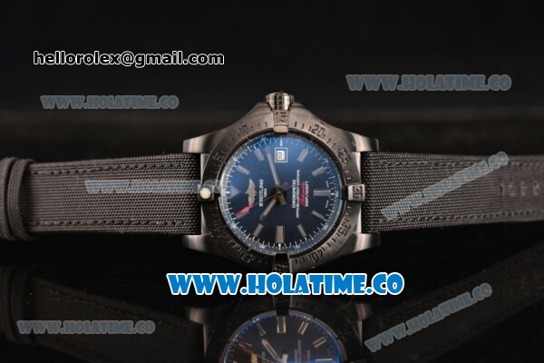 Breitling Avenger II Seawolf Asia 2813 Automatic PVD Case with Black Dial and Grey Stick Markers - Click Image to Close
