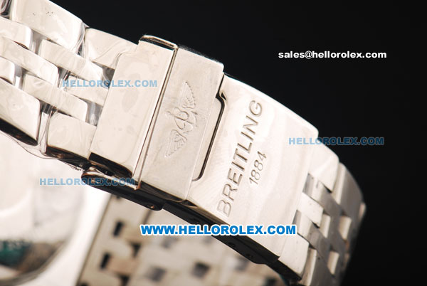 Breitling Chronomat B01 Automatic Movement Beige Dial with Roman Markers and SS Strap - Click Image to Close
