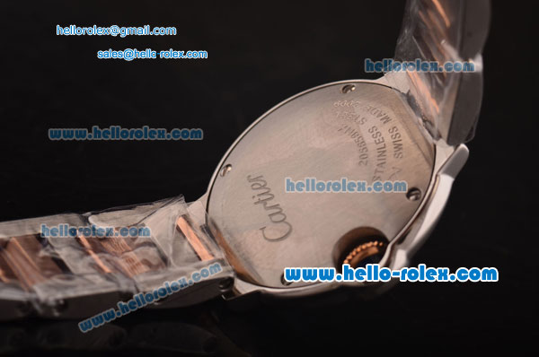Cartier Ballon Bleu De Swiss ETA Quartz Two Tone Case/Strap with White MOP Dial - Click Image to Close