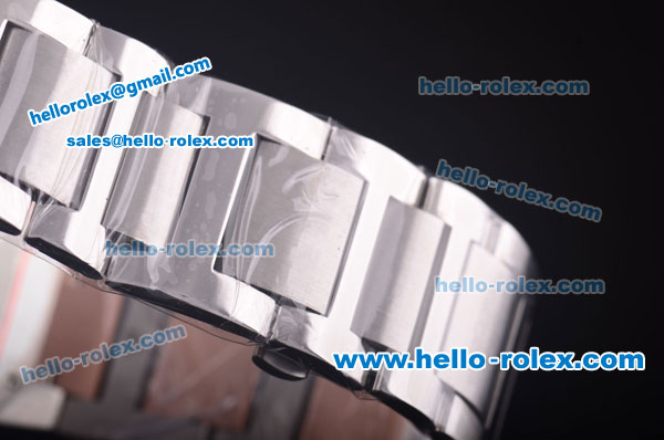 Cartier ballon bleu de Chronograph Quartz Steel Case with Silver Dial and Two Tone Bracelet - 7750 coating - Click Image to Close