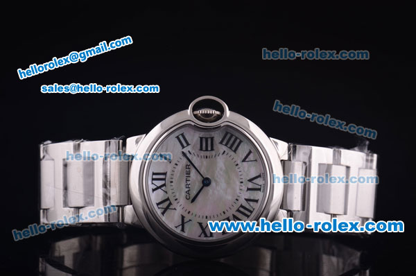 Cartier ballon bleu de Swiss ETA Quartz Full Steel with MOP Dial - Click Image to Close