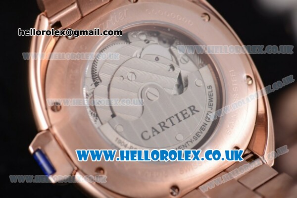 Cartier Cle de Cartier Asia ST16 Automatic Rose Gold Case with White Dial Rose Gold Bracelet and Roman Markers - Click Image to Close