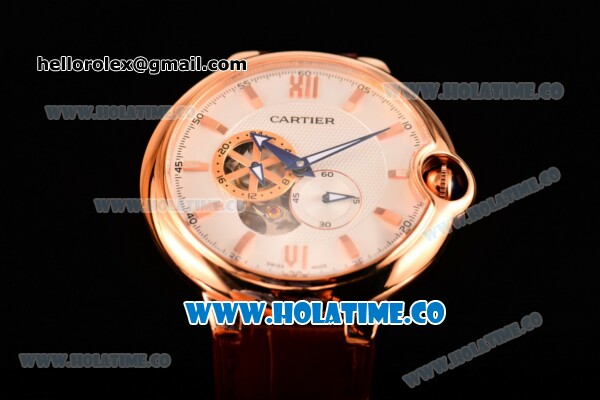 Cartier Ballon Bleu De 42MM Miyota 82S7 Automatic Rose Gold Case with White Dial and Stick Markers - Click Image to Close