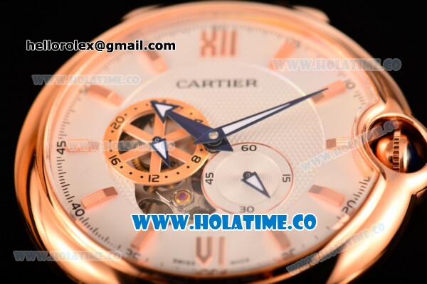 Cartier Ballon Bleu De 42MM Miyota 82S7 Automatic Rose Gold Case with White Dial and Stick Markers - Click Image to Close