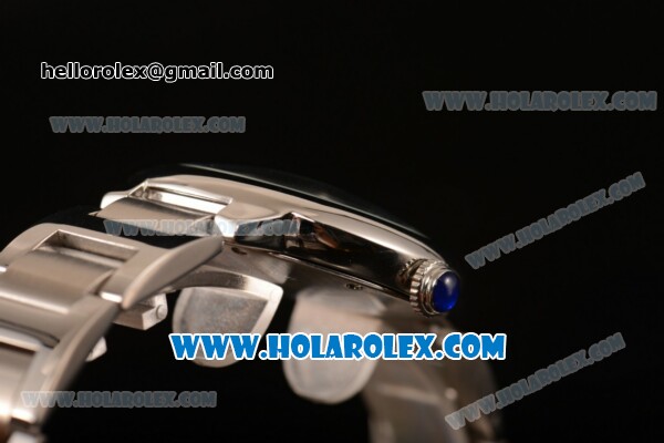 Cartier Rotonde De Miyota Quartz Steel Case/Bracelet with Brown Dial - Click Image to Close