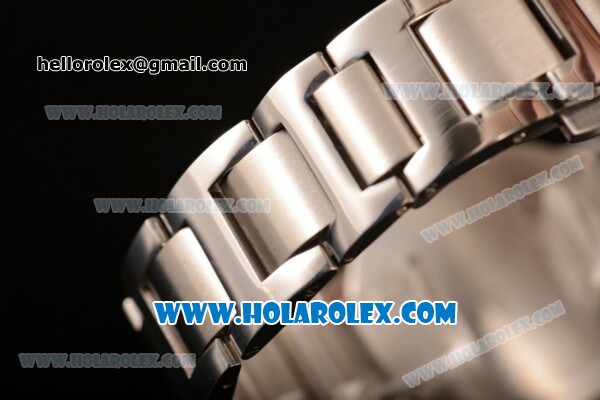 Cartier Rotonde De Miyota Quartz Steel Case/Bracelet with Brown Dial - Click Image to Close