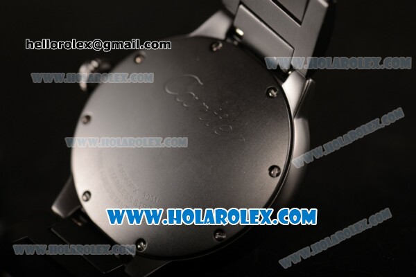 Cartier Rotonde De Miyota Quartz PVD Case/Bracelet with Blue Dial - Click Image to Close