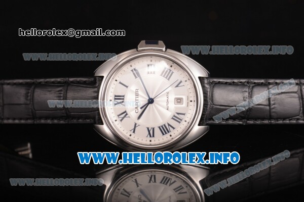 Cartier Cle de Cartier Miyota 9015 Automatic Steel Case with Silver Dial and Roamn Numeral Markers - Click Image to Close
