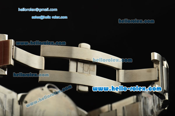 Cartier Ballon Bleu De Swiss ETA 2836 Automatic Steel Case/Bezel/Strap White Dial Roman Markers - Click Image to Close