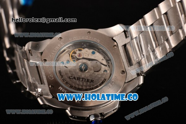 Cartier Calibre De Asia Automatic Full Steel with White Dial and Roman Numeral Markers - Click Image to Close