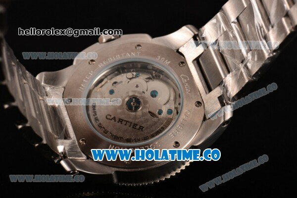 Cartier Calibre De Asia Automatic Full Steel with White Dial and Roman Numeral Markers - Click Image to Close