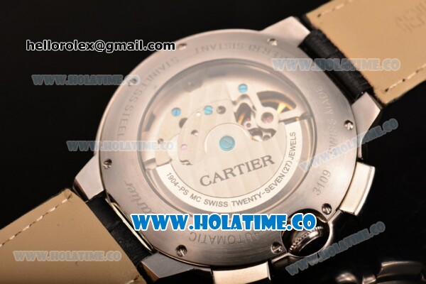 Cartier Ballon Bleu De Tourbillon Asia Automatic Steel Case with Black Dial and Roman Numeral Markers - Click Image to Close