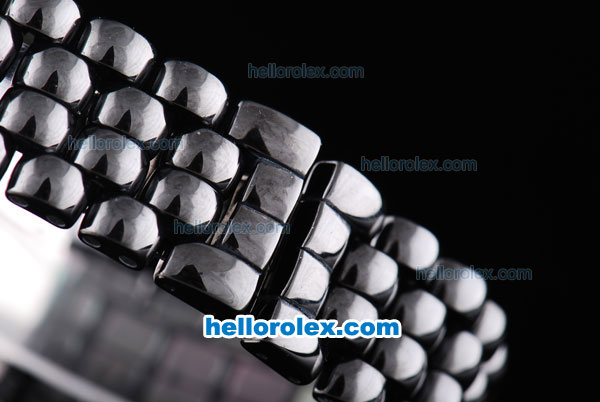 Chopard Full Ceramic Swiss ETA Quartz Movement with Black Dial and Diamond Bezel - Click Image to Close