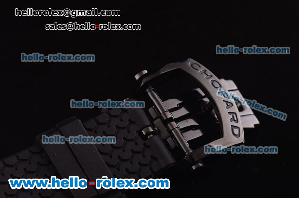 Chopard Miglia GT XL Chronograph Miyota Quartz PVD Case with Black Dial and Blue Hands - Click Image to Close