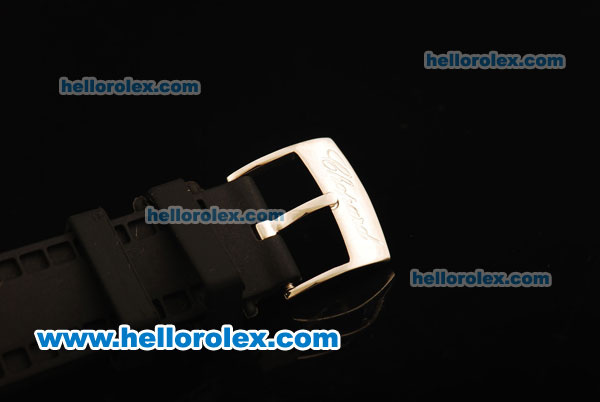 Chopard Happy Sport Swiss ETA Quartz Ceramic Case with Black Dial and Black Rubber Strap 1:1 Original - Click Image to Close