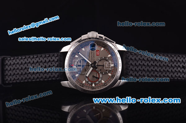 Chopard Mille Miglia GT XL Chrono Swiss Valjoux 7750 Automatic Steel Case with Grey Dial and Black Rubber Strap-1:1 Original - Click Image to Close