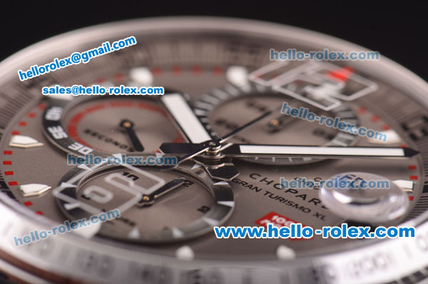 Chopard Mille Miglia GT XL Chrono Swiss Valjoux 7750 Automatic Steel Case with Grey Dial and Black Rubber Strap-1:1 Original - Click Image to Close