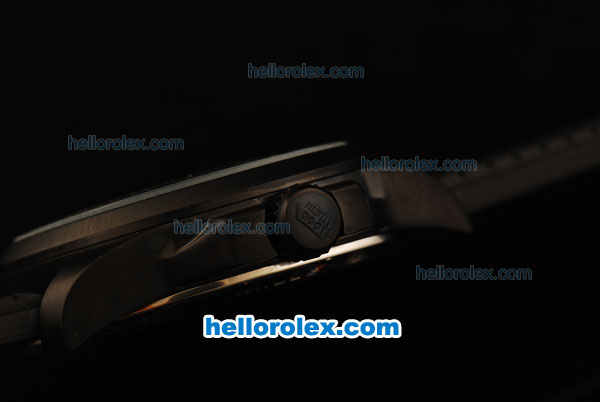 Chopard Mille Miglia Gran Turismo XL Automatic Movement PVD Case with Black Dial and Black Rubber Strap - Click Image to Close