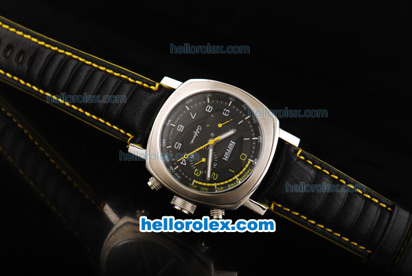 Ferrari California Automatic Movement Black Dial with Numeral Markers and Yellow Second Hand - Click Image to Close