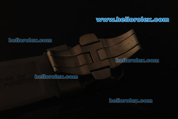 Ferrari Chronograph Quartz PVD Case with Black Dial/Red Subdials and Black Rubber Strap - Click Image to Close