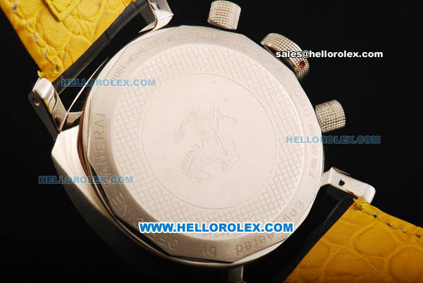 Ferrari Chronograph Quartz Movement Black Dial with Steel Case - Click Image to Close