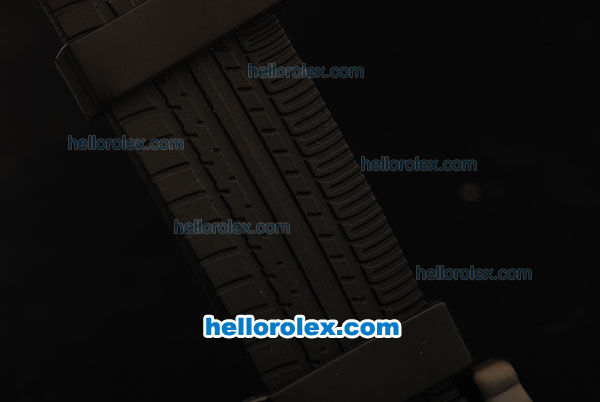 Ferrari Chronograph Quartz Movement 7750 Coating Case with Black/Red Dial and Black Rubber Strap - Click Image to Close
