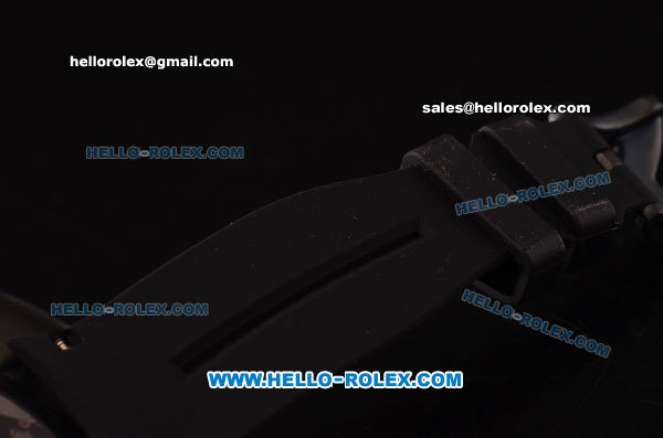 Gaga Milano Chrono 48 Miyota OS20 Quartz PVD Case with Black Dial and Blue Numeral Markers - Click Image to Close