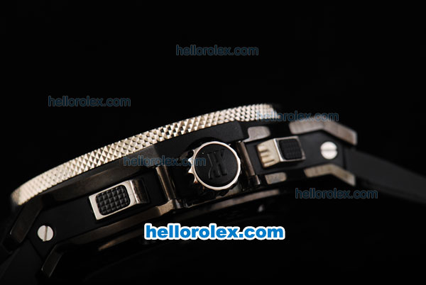 Hublot Big Bang Aero Bang Swiss Valjoux 7750 Automatic Movement PVD Case with Titanium Bezel and Black Dial - Click Image to Close