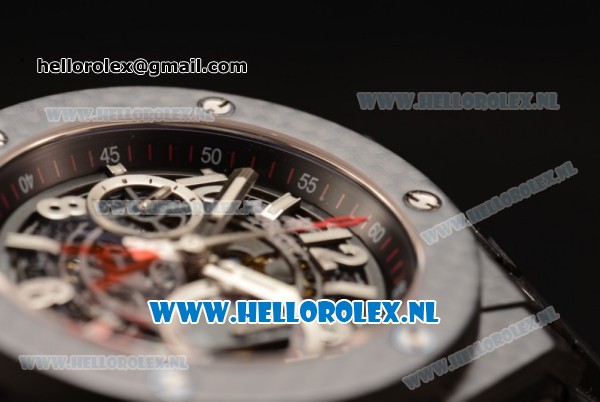 Hublot Big Bang Unico Chrono Swiss Valjoux 7750 Automatic PVD Case PVD Bezel with Skeleton Dial and Black Rubber Strap - 1:1 Original - Click Image to Close