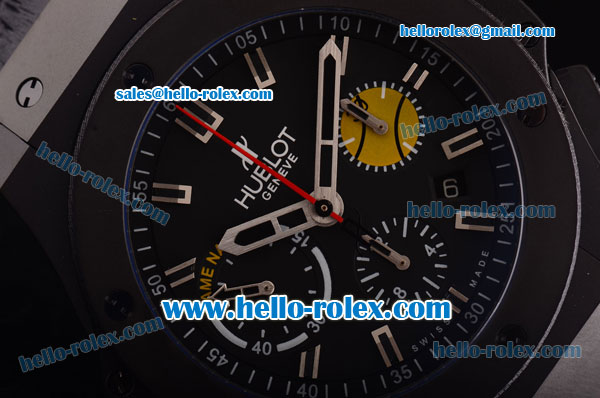 Hublot Big Bang Nastie Swiss Valjoux 7750 Automatic Movement PVD Case with Black Dial - Click Image to Close