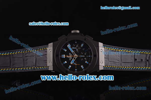 Hublot Big Bang Black Magic amfAR Swiss Valjoux 7750 Automatic Movement PVD Case with Black Dial - Click Image to Close