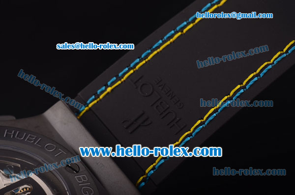 Hublot Big Bang Black Magic amfAR Swiss Valjoux 7750 Automatic Movement PVD Case with Black Dial - Click Image to Close